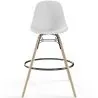 Bancos de Bar - Design Escandinavo - Pernas de Madeira - Pack de 4 - Skögur image 7