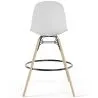 Bancos de Bar - Design Escandinavo - Pernas de Madeira - Pack de 4 - Skögur image 7