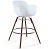 Bancos de Bar - Design Escandinavo - Pernas de Madeira Escura - Pack de 2 - Nordika image 7