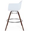 Bancos de Bar - Design Escandinavo - Pernas de Madeira Escura - Pack de 2 - Nordika image 7