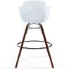 Bancos de Bar - Design Escandinavo - Pernas de Madeira Escura - Pack de 4 - Nordika image 7