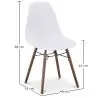 Cadeiras de Jantar - Design Escandinavo - Pés de Madeira Escura - Skögur image 7