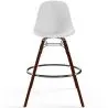 Bancos de Bar - Design Escandinavo - Pernas de Madeira Escura - Pack de 2 - Skögur image 7