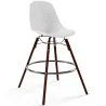 Bancos de Bar - Design Escandinavo - Pernas de Madeira Escura - Pack de 2 - Skögur image 7