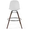 Bancos de Bar - Design Escandinavo - Pernas de Madeira Escura - Pack de 2 - Skögur image 7