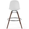 Bancos de Jantar - Design Escandinavo - Pernas de Madeira Escura - Pack de 4 - Skögur image 7