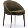 Cadeira de Jantar Estofada com Pés de Madeira - Design Moderno para Restaurantes e Hotéis de Luxo image 7