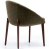 Cadeira de Jantar Estofada com Pés de Madeira - Design Moderno para Restaurantes e Hotéis de Luxo image 7