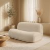 Sofá Moderno Minimalista Design Curvo Estofado em Veludo - Conforto e Estilo Contemporâneo - Büba image 7