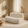 Sofá Moderno Minimalista Design Curvo Estofado em Veludo - Conforto e Estilo Contemporâneo - Büba image 7