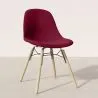 Cadeira de Jantar em Veludo - Design Escandinavo e Pés de Madeira - Skögur image 7