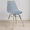 Cadeira de Jantar com Almofada - Design Escandinavo e Pés de Madeira - Skögur image 7