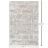 Tapete Grande com Design Contemporâneo e Moderno - Bege (160x230 cm) - Rosella image 7