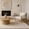Tapete Grande com Design Contemporâneo e Moderno - Bege (160x230 cm) - Rosella image 7