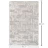 Tapete Grande com Design Contemporâneo e Moderno - Bege (160x230 cm) - Rosella image 7