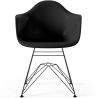 Cadeira de Jantar - Design Escandinavo e Pernas de Metal Preto - Nordika image 7