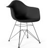 Cadeira de Jantar - Design Escandinavo e Pernas de Metal Preto - Nordika image 7