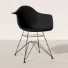 Cadeira de Jantar - Design Escandinavo e Pernas de Metal Preto - Nordika image 7