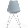 Cadeira de Jantar com Almofada - Design Escandinavo e Pernas de Metal - Skögur image 7