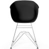 Cadeira de Jantar - Design Escandinavo - Pés Cromados - Polin image 7