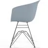 Cadeira de Jantar - Design Escandinavo - Pés Pretos - Polin image 7