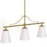Candeeiro de Teto Suspenso em Metal Dourado Envelhecido com 3 Abat-jours - Bubles image 7