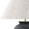 Candeeiro de Mesa Vintage - Base Cerâmica e Abat-jour em Tecido - Luno image 7