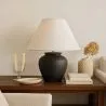 Candeeiro de Mesa Vintage - Base Cerâmica e Abat-jour em Tecido - Luno image 7