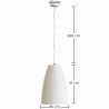 Lâmpada pendente - Design minimalista - Acabamento efeito pedra - Sinur I image 7
