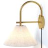 Candeeiro de Parede Dourado Vintage com Ficha e Interruptor - Boly image 7