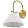 Candeeiro de Parede Dourado Vintage com Ficha e Interruptor - Boly image 7