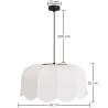 Luminária pendente Linho bege – Estilo natural e atemporal – Deral image 7