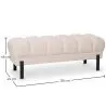 Banco Estilo Chesterfield Estofado Em Veludo Com Pernas De Ferro - Hamptons image 7