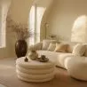 Ottoman Moderno Com Arrumação Estofado Em Tecido Bouclé Multifuncional Como Mesa De Centro - Dass image 7