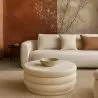 Ottoman Moderno Com Arrumação Estofado Em Tecido Bouclé Multifuncional Como Mesa De Centro - Dass image 7