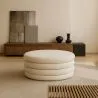 Ottoman Moderno Com Arrumação Estofado Em Tecido Bouclé Multifuncional Como Mesa De Centro - Dass image 7