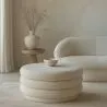 Ottoman Moderno Com Arrumação Estofado Em Tecido Bouclé Multifuncional Como Mesa De Centro - Dass image 7