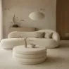 Ottoman Moderno Com Arrumação Estofado Em Tecido Bouclé Multifuncional Como Mesa De Centro - Dass image 7