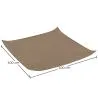 Toldo fibra de coco 4x4M - Vela de sombra 100 % Natural image 7