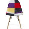 Cadeira de Jantar - Estofo Patchwork - Design Escandinavo e Pernas de Madeira - Skögur image 7