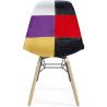 Cadeira de Jantar - Estofo Patchwork - Design Escandinavo e Pernas de Madeira - Skögur image 7