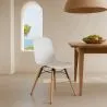 Cadeira de comedor com patas de madeira natural – Estilo moderno e funcionalidade -Broly image 7