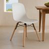 Cadeira de comedor com patas de madeira natural – Estilo moderno e funcionalidade -Broly image 7