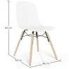 Cadeira de comedor com patas de madeira natural – Estilo moderno e funcionalidade -Broly image 7
