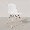 Cadeira de comedor com patas de madeira natural – Estilo moderno e funcionalidade -Broly image 7