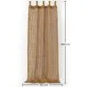 Cortina de Sombra Toldo Fibra de Coco 2,8x1,5M – 100% Vela de Sombra Natural image 7