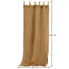 Cortina de Sombra Toldo Fibra de Coco 2,5x2M – Vela de Sombra 100% Natural image 7