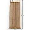 Cortina de Sombra Toldo Fibra de Coco 2.1x1.5M – 100% Vela de Sombra Natural image 7