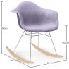 Cadeira de Balanço Tecido Estofado Moderno – Estilo Nórdico - Nordika image 7