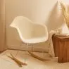 Cadeira de Balanço Bouclé com Braços – Design Escandinavo com Aço e Madeira - Nordika image 7